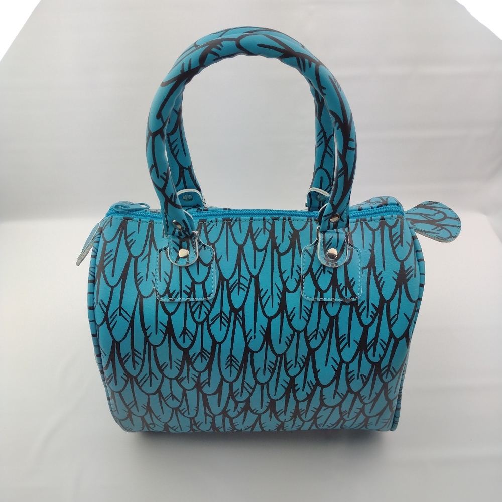 The Fatchel Bag Park La Fun Blue Feather 49/150 Limited Edition Purse